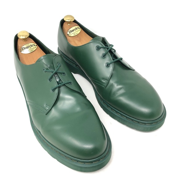 dr martens 1461 green smooth